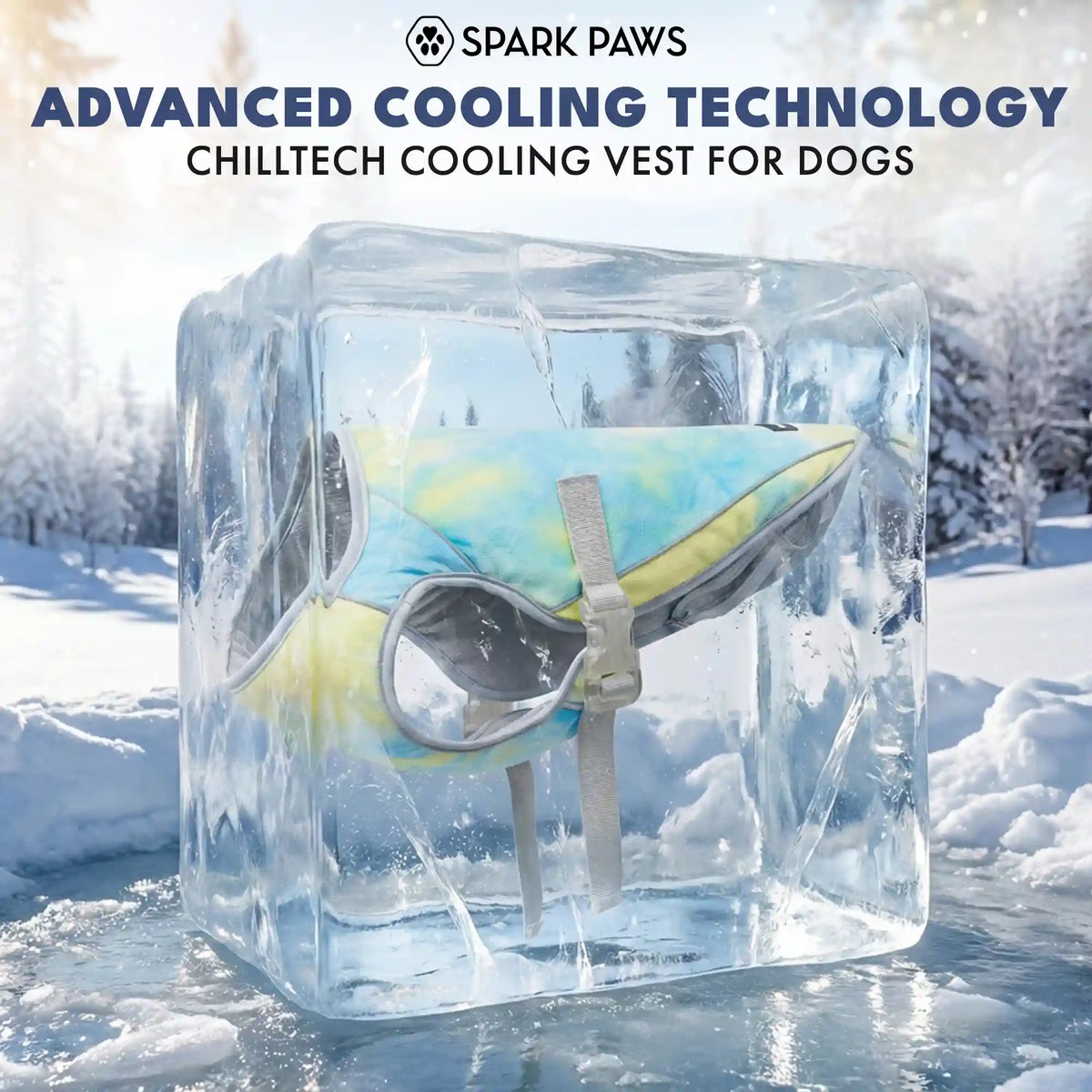 Dog Cooling Vest - Tropical Storm
