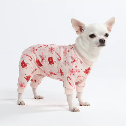 Dog Christmas Pajama - Candy Cane