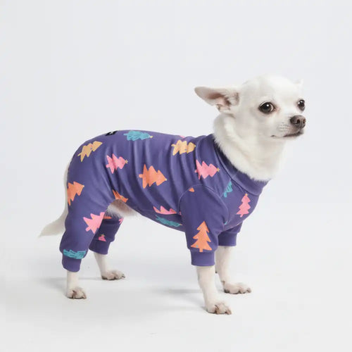 Dog Christmas Pajama - Candy Trees