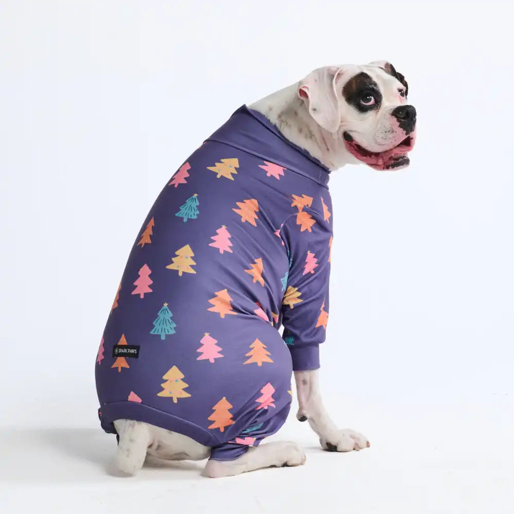 Dog Christmas Pajama - Candy Trees