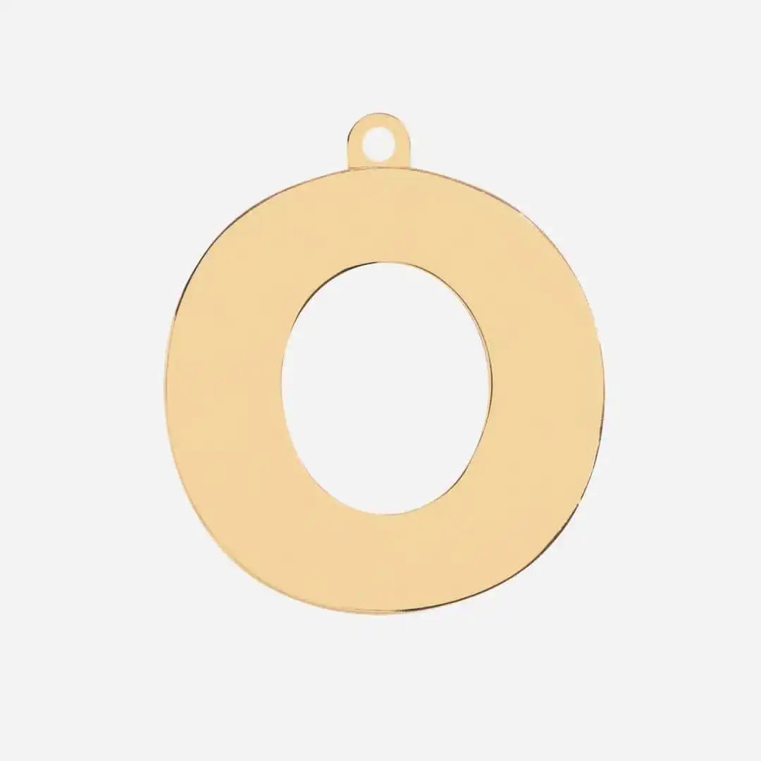 Initial Letter Jewelry Tag - O