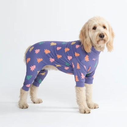 Dog Christmas Pajama - Candy Trees