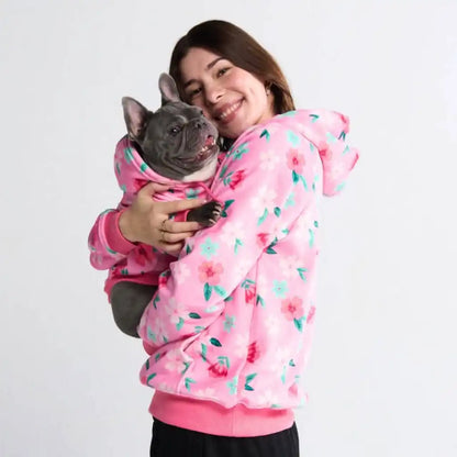 Blossom Dog Hoodie - Pink