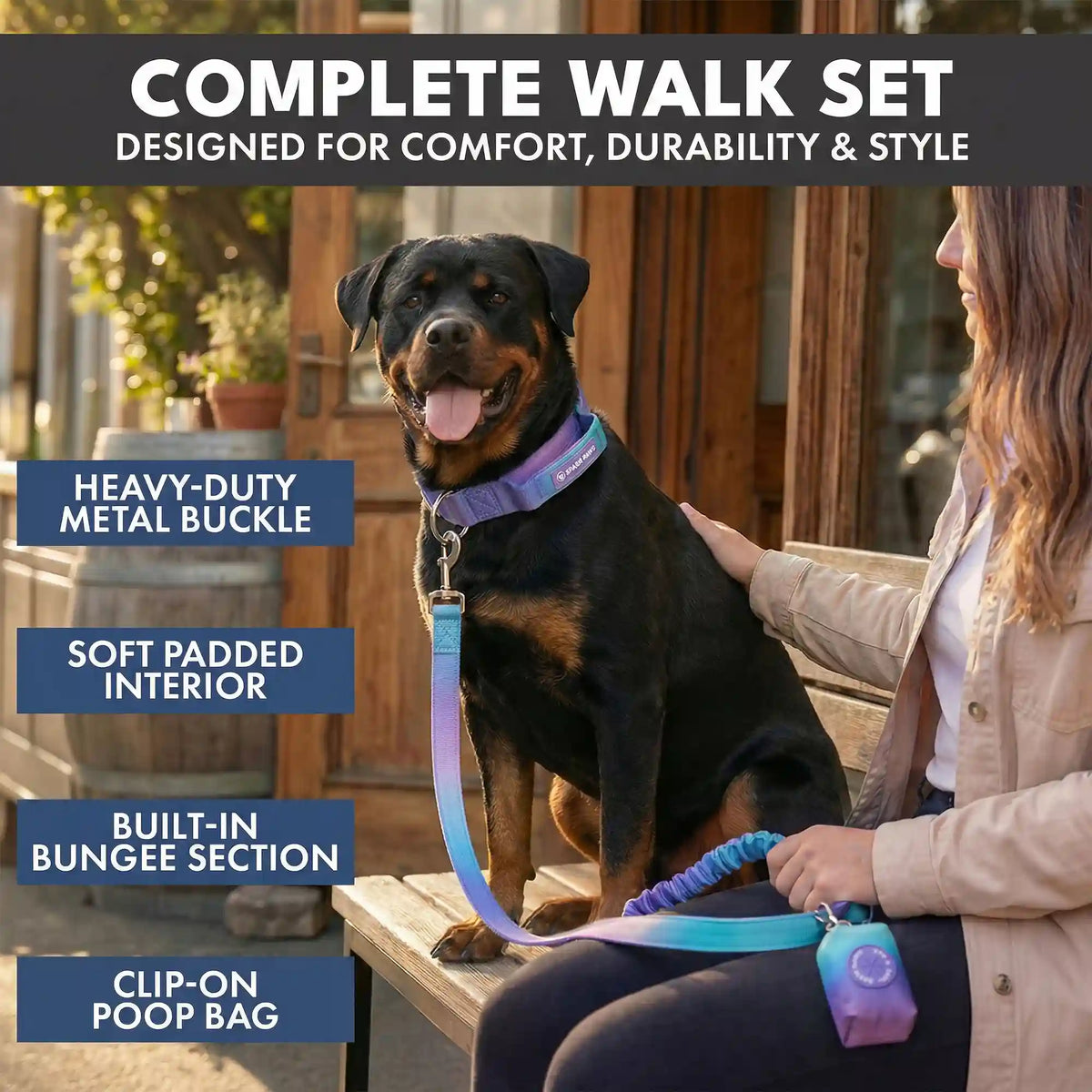 Comfort Control Collar and Multipurpose Leash Sets