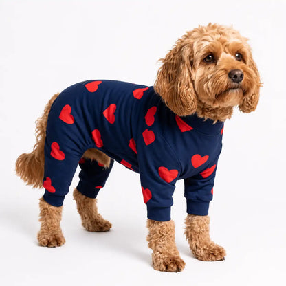 Dog Pajama - Hearts