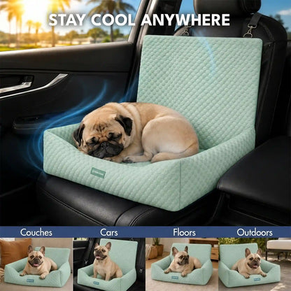 Frostcore™ Dog Cooling Car Seat Bed - Orb Green