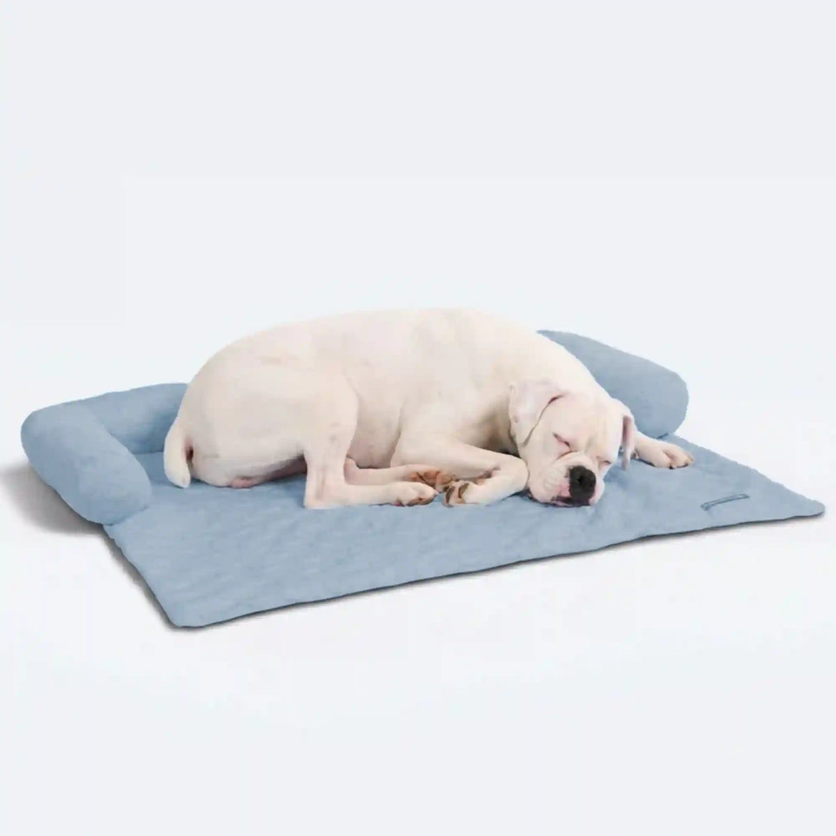 Frostcore™ Cooling Couch Cover Dog Bed - Hearts Ash Blue