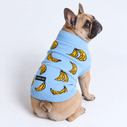 Banana Knit Dog Sweater