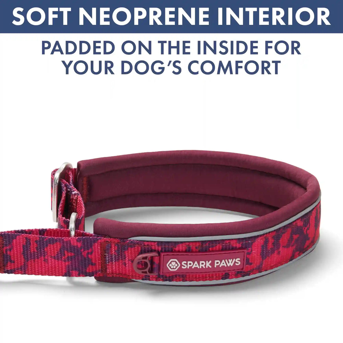 Martingale Collar and Multipurpose Leash Set - Fuchsia Camo