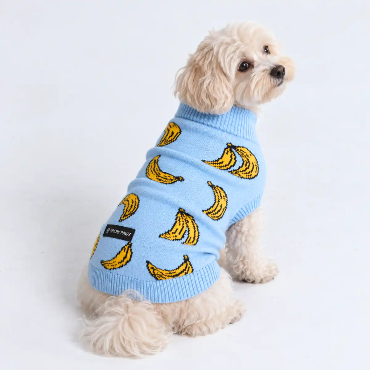 Banana Knit Dog Sweater