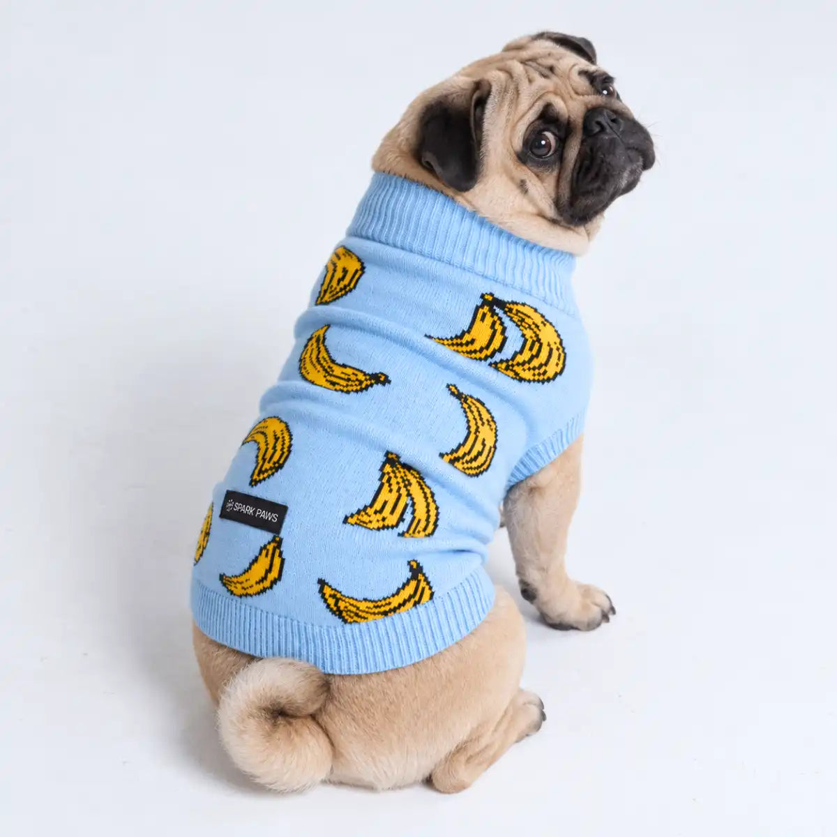 Banana Knit Dog Sweater