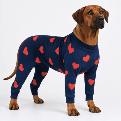 Dog Pajama - Hearts