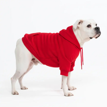 Essential Dog Hoodie - Crimson Red