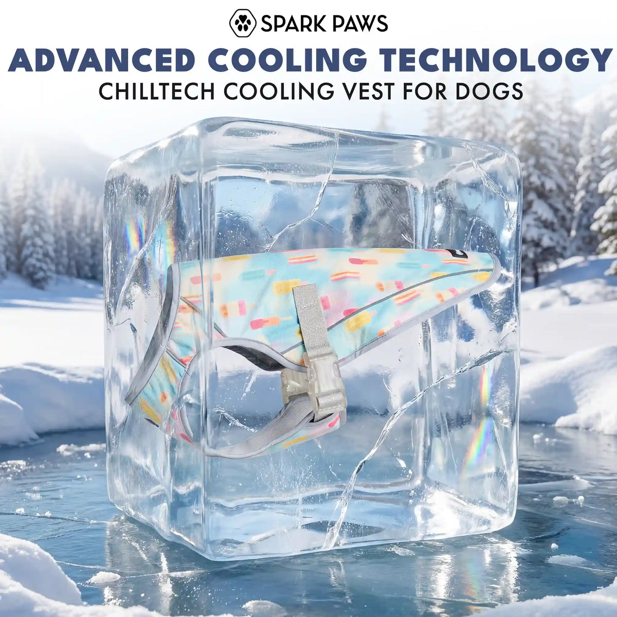 Dog Cooling Vest (2-pack) - Popsicles & Watermelon