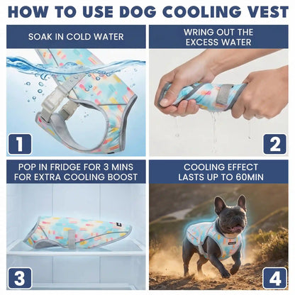 Dog Cooling Vest (2-pack) - Popsicles & Watermelon